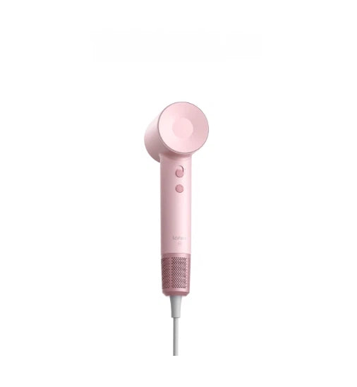 Laifen SE high-speed hair dryer in soft pink, compact entry-level styling tool