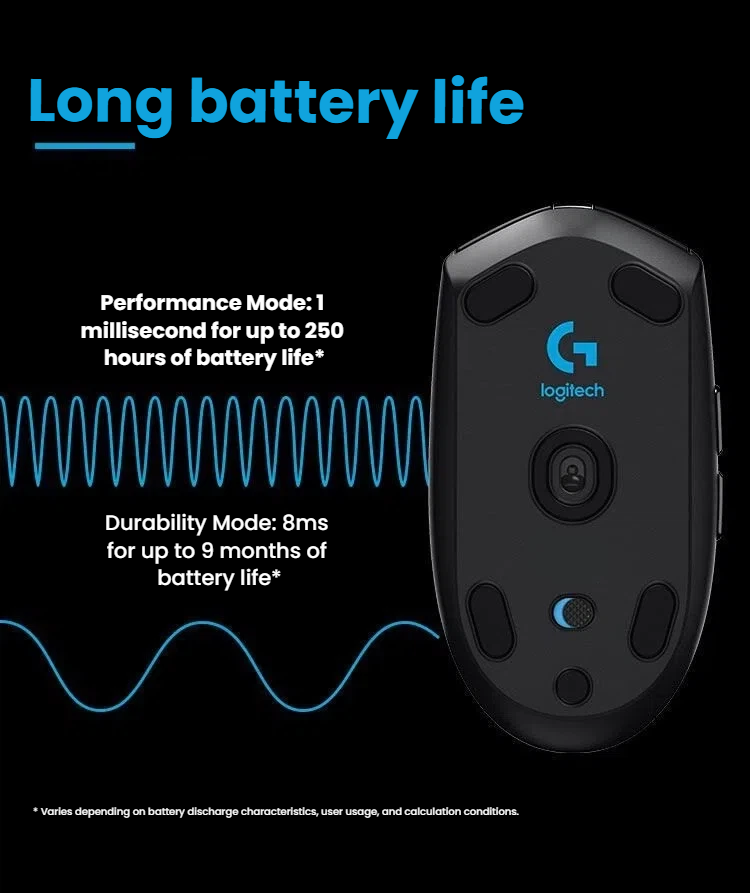 Logitech G305 wireless gaming mouse 6 programmable buttons layout