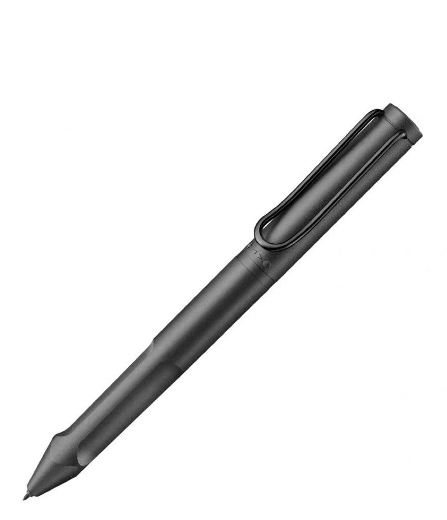 LAMY safari Twin Pen EMR black dual-function pen front view