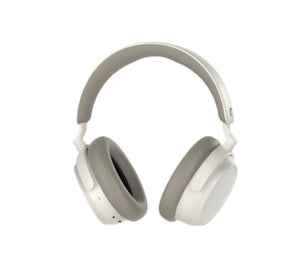 Sennheiser Accentum Plus adaptive noise cancelling wireless over-ear headphones in navy blue with cream earpads and Sennheiser logo