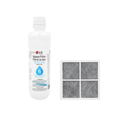 LG LT1000P & AF120S Refrigerator Water Filter and Air Filter Bundle