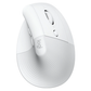 Logitech Lift vertical ergonomic mouse in rose pink side view