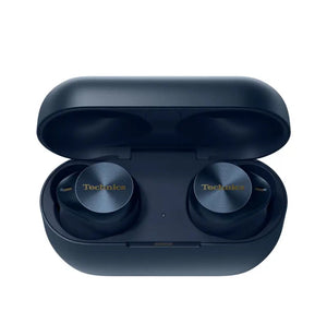 Technics AZ80 earbuds in blue colour variant