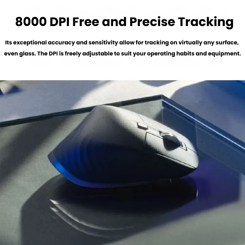 Logitech MX Master 3s 8000 DPI any-surface precise tracking on glass