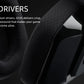 Close-up of the G535 ear pad and driver housing, emphasizing the 40 mm drivers that deliver clear, immersive game audio.