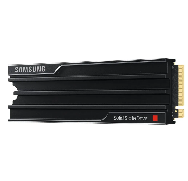 Samsung 9100 PRO 1TB PCIe 5.0 NVMe SSD with heatsink
