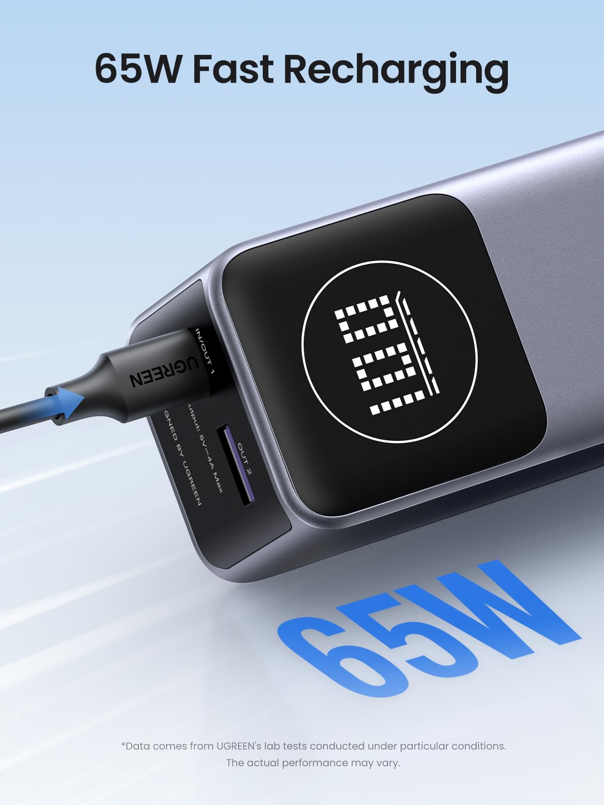 UGREEN 35526 power bank 65W USB-C recharging