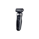 Braun Series 7 71-B1000s wet and dry electric shaver in silver and black, front view