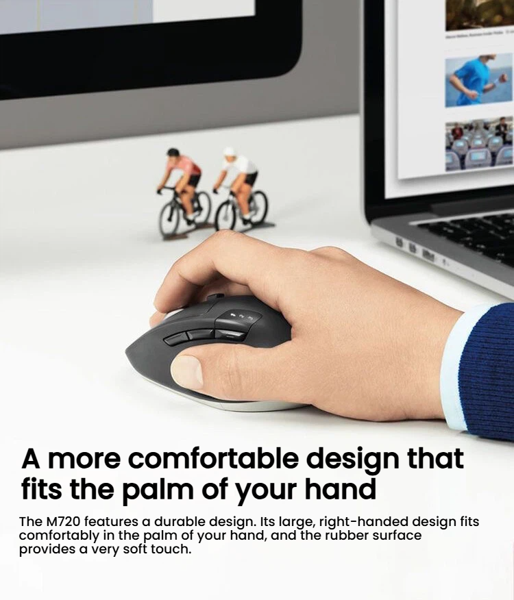 Logitech M720 Triathlon hyper-fast dual-mode scroll wheel