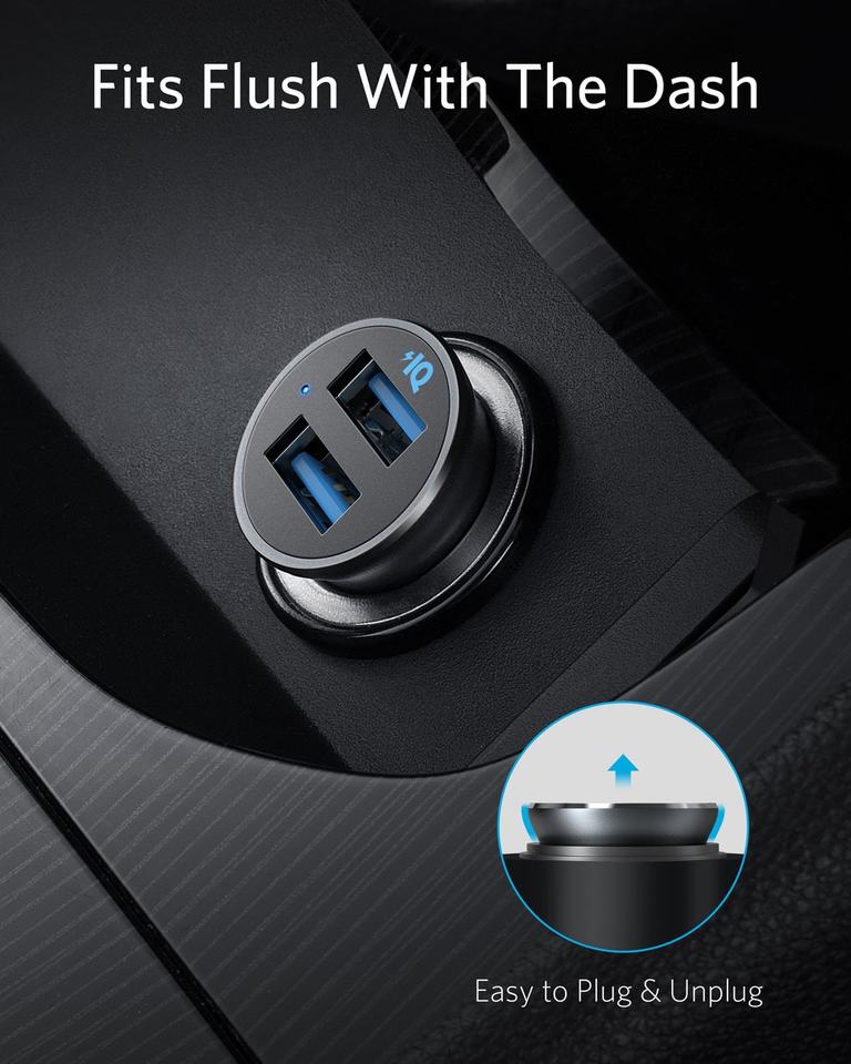 Anker A2727 PowerDrive 2 Alloy Car Charger product view 2