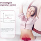 Comparison chart showing Beurer EM50’s intelligent 43°C temperature control versus other brands. Scientific studies confirm 43°C is the safe critical temperature to avoid skin damage while providing effective menstrual pain relief.