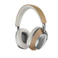 Bowers & Wilkins PX8 headphones in beige and silver colorway — elegant, minimalist design with high-end materials and superior audio performance.