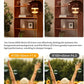 Split-screen comparison demonstrating the superior 4K60P image quality of the Canon EOS R100 with a 50 mm f/1.8 lens versus an iPhone and the 18-45 mm kit lens, showcasing sharper details and creamy bokeh.