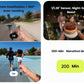 A feature collage showing the Insta360 Go Ultra's key advantages: gimbal-like FlowState Stabilization with 360 auto-leveling, its performance as a night-scene beast thanks to the large sensor, and its 200-minute marathon battery life.