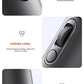 A detailed collage of the JISULIFE Pro1s fan's user controls, including the power-off safety lock, the infinite roller for 100 adjustable wind speeds, and the rear lanyard slot.