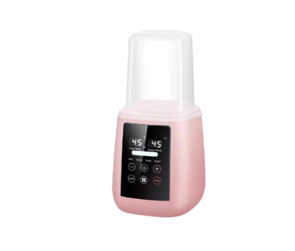 Teal-colored Kangaroo Fitness baby bottle warmer with LED touchscreen interface, adjustable temperature settings from 30–65°C, ideal for safe and fast milk warming at home or travel.