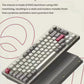 Side view of Keychron Q1 Max mechanical keyboard featuring a CNC-machined 6063 aluminum body with premium metallic finish, showcasing durability, sleek design, and high-end build quality.