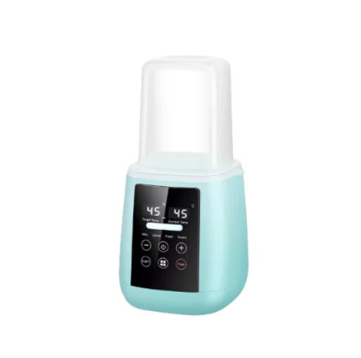 Kangaroo Fitness multifunctional bottle warmer gently warming breast milk or formula with deep inner slot design for even heat distribution and nutrient preservation.