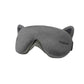 Grey OSIM uMask eye massager with soft cat ears and breathable fabric. Designed for comfort, light blocking, and gentle vibration massage to ease eye fatigue and support peaceful sleep.