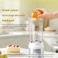 Philips Avent baby food maker with 10cm wide feed port allowing whole peeled oranges, apples, and other large fruits to be blended without pre-cutting—saving time and effort.