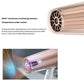 Philips DryCare Prestige hairdryer with intelligent moisture sensor that monitors hair moisture over 4,000 times per session to maintain optimal temperature and prevent dryness.