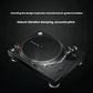 Studio shot of Pioneer PLX-500 turntable emphasizing professional-grade vibration damping and accurate pitch control.