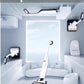 The Roborock Flexi Pro cordless vacuum shown in a modern living space, highlighting its long-lasting battery life of up to 40 minutes for cleaning the entire home on a single charge.