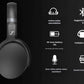 Sennheiser HD 450BT feature highlights: active noise cancellation, Bluetooth 5.0, 30-hour battery life, foldable design, one-click voice assistant, and smart control app