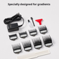 Wahl Cordless Legend Clipper with a complete set of limit combs for creating gradients.