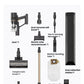 A detailed layout of all components included in the Dreame Z20 Station package. This includes the main host, carpet brush, soft velvet brush with green light, electric mite removal brush, metal extension rod, dust collection station, and other essential accessories.
