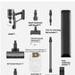 A complete overview of all items included with the Dreame Z30 Station. This includes the main host, All-Terrain Brush, Green Light Dust-Revealing Brush, dust collection station, extension rod, and various smaller attachments like the soft brush and flat suction tool.