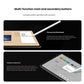 Xiaomi stylus pen with primary and secondary buttons demonstrated: long press to open Xiaomi Creator app, switch brushes, take screenshots, and toggle colors efficiently.