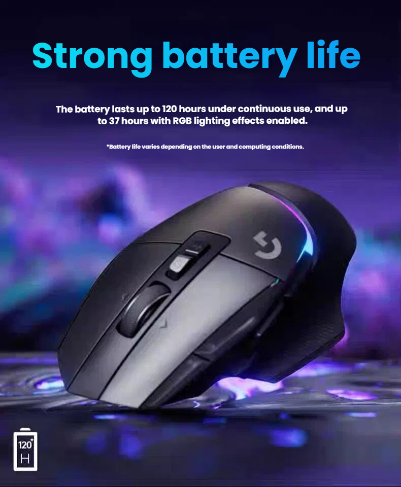 Logitech G502 X Plus LIGHTSPEED wireless receiver and USB-C cable