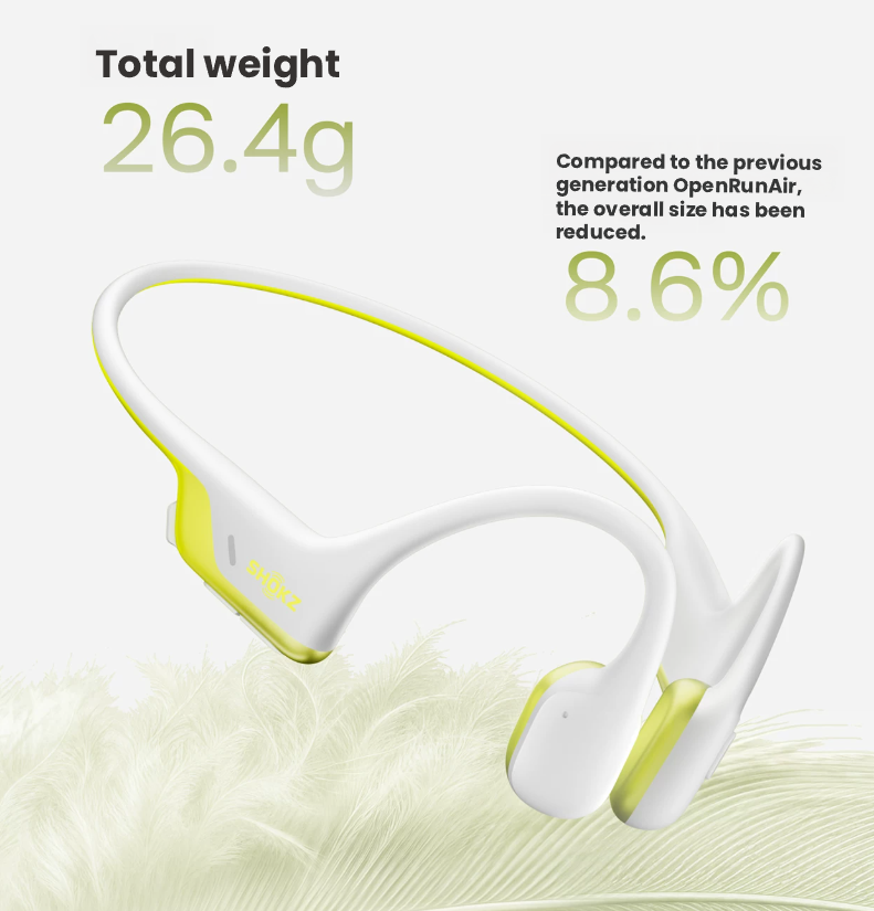 Shokz OpenRun Air 2 lightweight open-ear frame