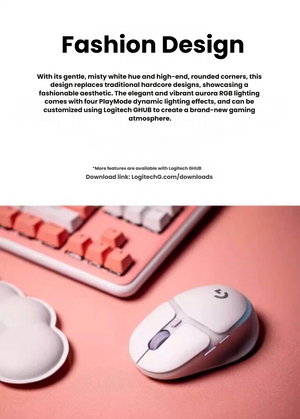 Logitech G705 small-hands gaming mouse side profile and thumb rest