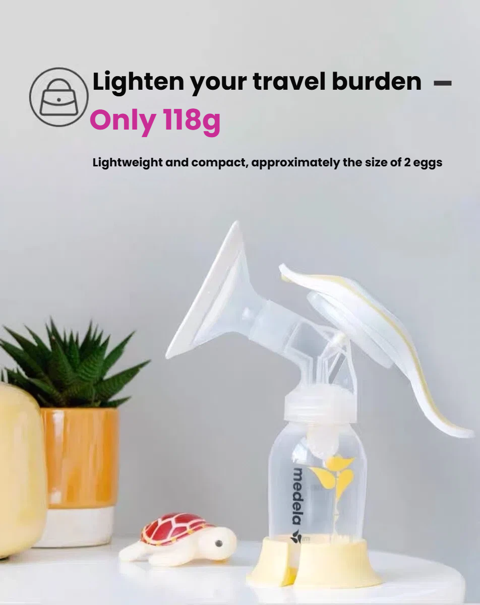 Medela Harmony Manual Breast Pump — packaging and what's included