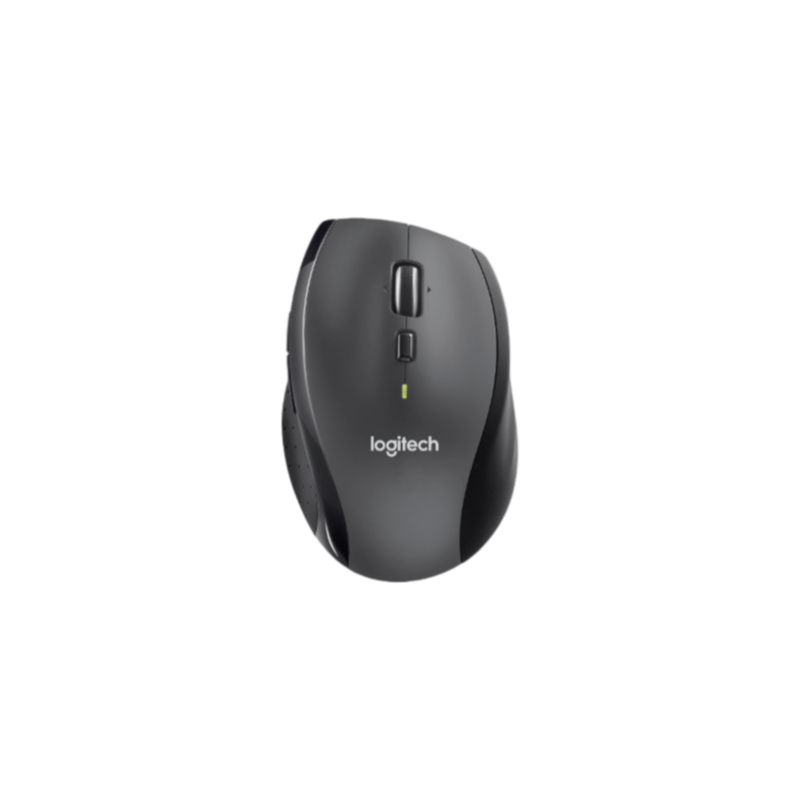Logitech Marathon M705 wireless mouse top view