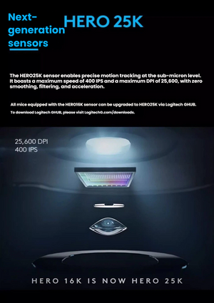Logitech G502 HERO gaming mouse with LIGHTSYNC RGB lighting