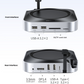 UGREEN Mac mini M4 Dock and Stand, 8K DisplayPort, M.2 NVMe SSD Enclosure