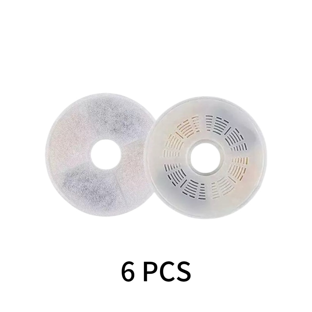 Six Catit Triple Action replacement filters for Flower Fountains