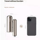 A size and weight comparison showing that the Dreame Pocket hair dryer has a 300g lightweight body, making it as portable as a mobile phone for travel without burden