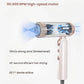 A diagram of the Dreame Pocket Uni's internal technology, showcasing the 110,000 RPM high-speed motor that delivers a 70m/s strong wind for faster, more efficient hair drying.