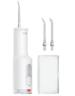 Xiaomi MIJIA F300 white cordless water flosser with cleaning nozzles