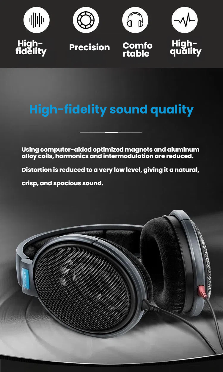 Sennheiser HD 600 precision-matched dynamic driver internal detail
