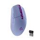 Logitech G305 LIGHTSPEED wireless gaming mouse in purple