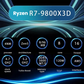 AMD Ryzen 7 9800X3D 8 Core 16 Thread AM5 up to 5.2GHz AM5 Unlocked CPU Processor