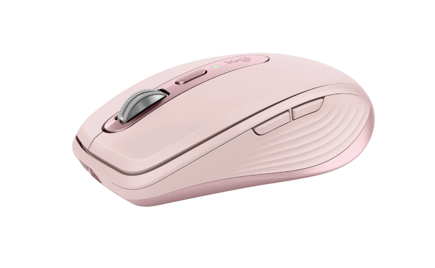 Logitech MX Anywhere 3S wireless mouse in rose pink