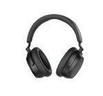 A clear, front-facing studio product shot of the Sennheiser Accentum Plus Adaptive NC Wireless Over-Ear Headphones in the Black color.